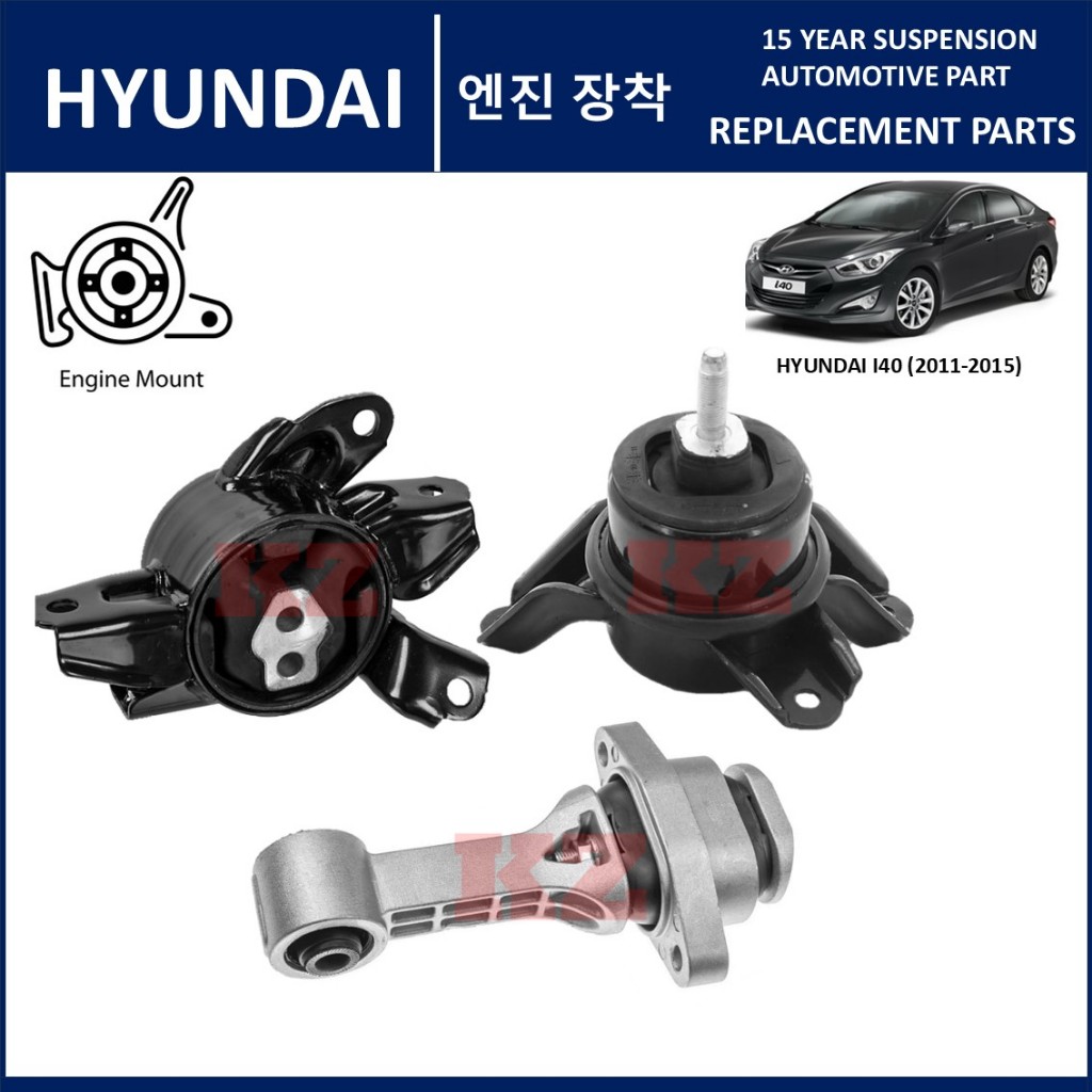 HYUNDAI I40 2011-2015 - ENGINE MOUNTING SET - 1 SET 3PCS