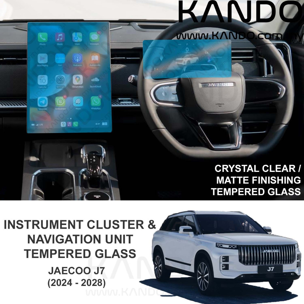 Jaecoo J7 กระจกนิรภัย Protector Jaecoo J7 PHEV ป้องกันหน้าจอ Jaecoo J7 หน้าจอสัมผัสกระจก J7 ป้องกันห