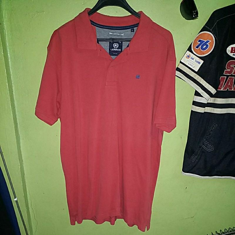 LERROS เสื้อโปโล PLAIN RED PIT 23X31 INCH