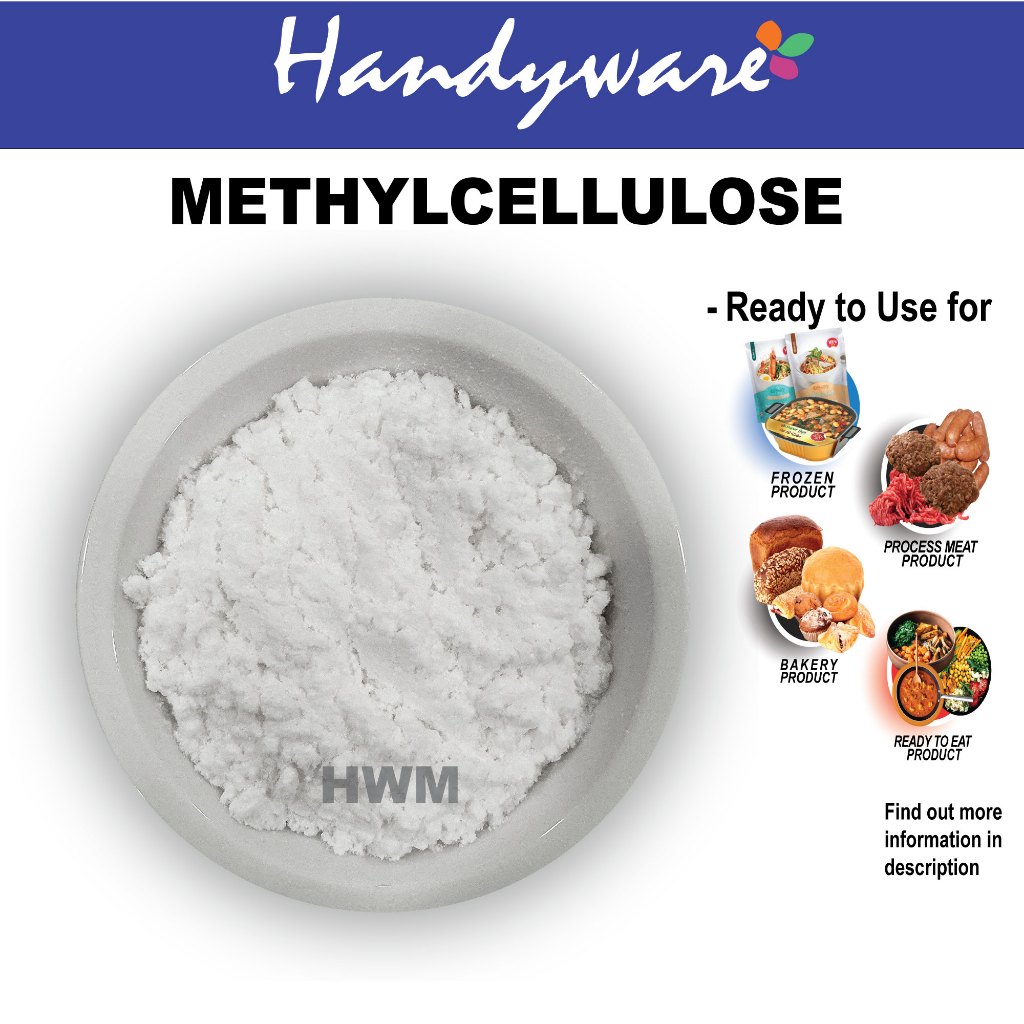 HWM017 - METHYLCELLULAOSE | เกรดอาหาร | SUITABLE สําหรับผลิตภัณฑ์พื้นฐานจากพืช | 30G, 50G,100G |