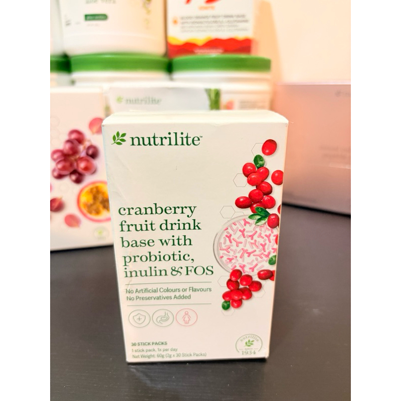 : Amway Nutrilite Cranberry Fruit Drink Base with Probiotic, Inulin & FOS New