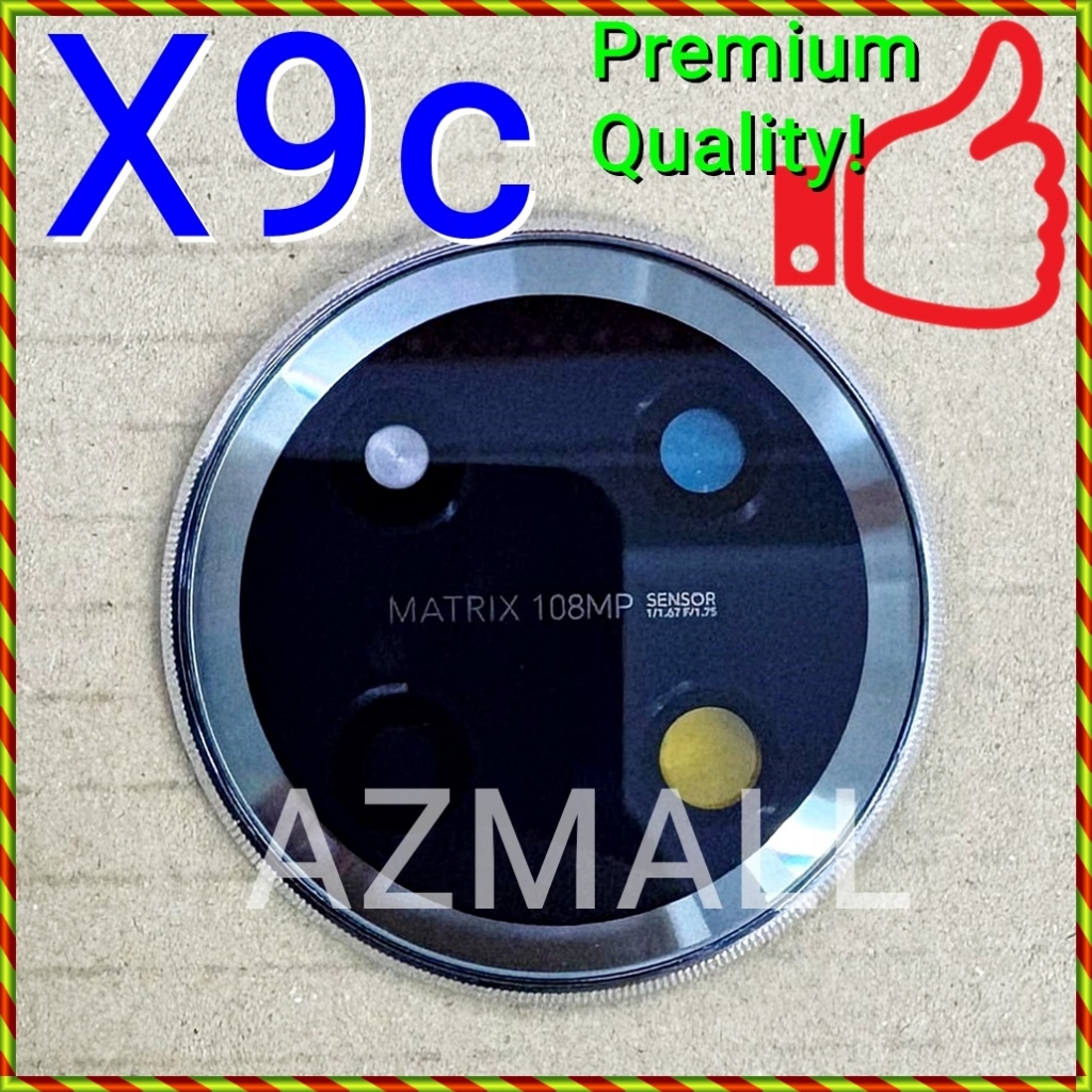 (เปลี่ยนกระจกแตก) ใหม่ฝาครอบกระจกเลนส์กล้องหลังพร้อมกรอบสําหรับ Honor X9c 5G / BRP-NX1