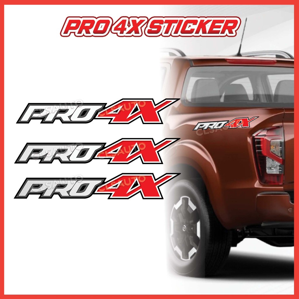 PRO4X สติกเกอร์รถ Navara Decal Nissan Hilux Ranger Fortuner Offroad 4x4 รถกระบะ PRO-4X PRO 4X