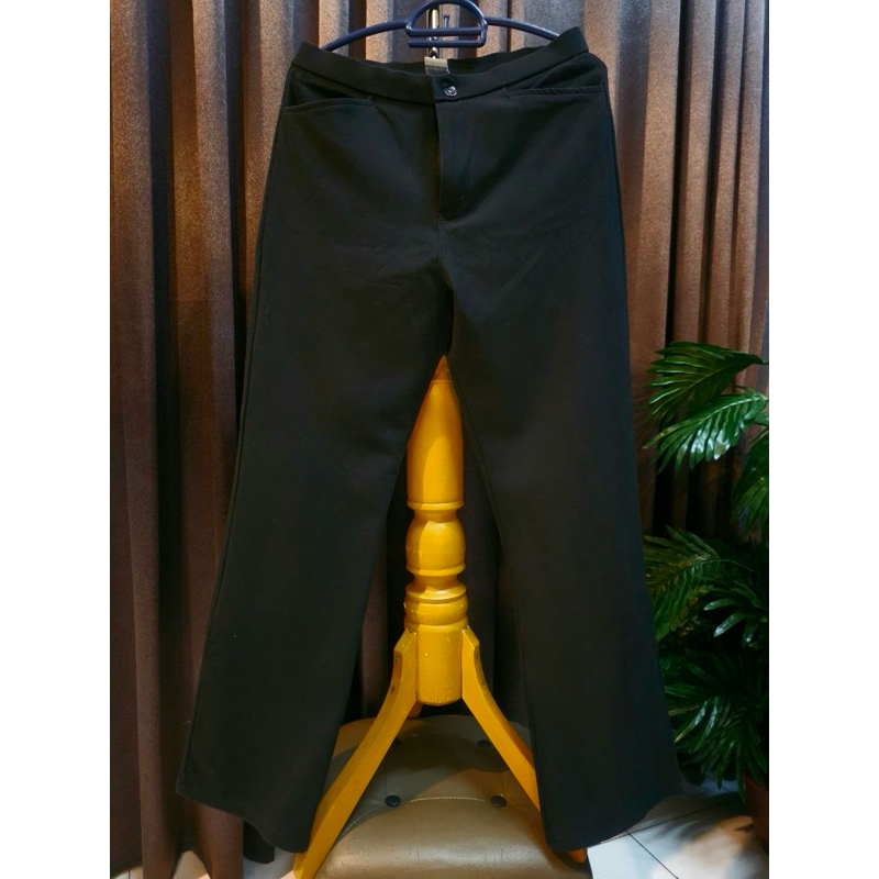 Seluar panjang sle black boocut ladies Preloved(C244)