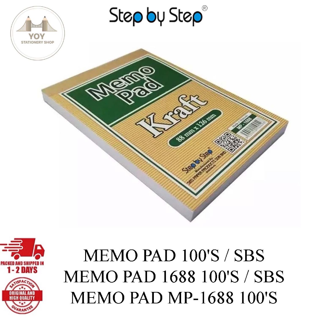 MEMO PAD 100S / SBS MEMO PAD 1688 100S / SBS MEMO PAD MP-1688 100S