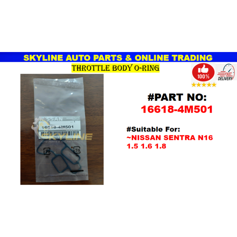 16618-4M501 THROTTLE BODY O-RING NISSAN SENTRA N16 1.5 1.6 1.8