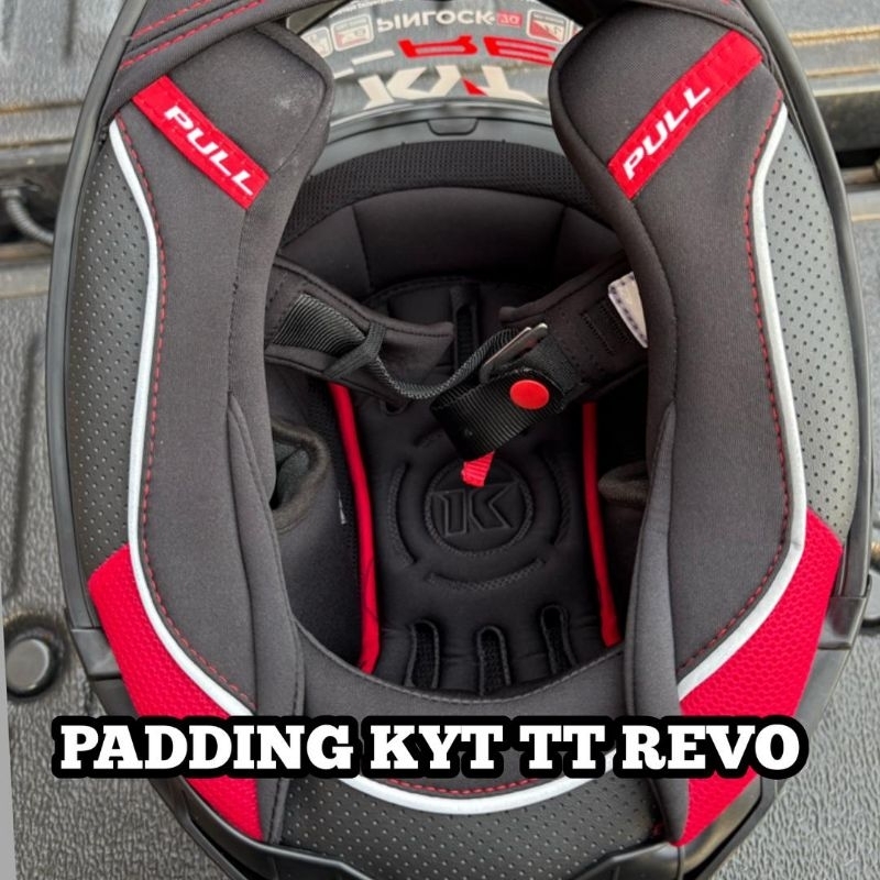 PADDING KYT TT REVO FULLFACE SPAN KYT TT REVO CHEEK PAD CROWN PAD KYT TT-REVO SINGLE VISOR
