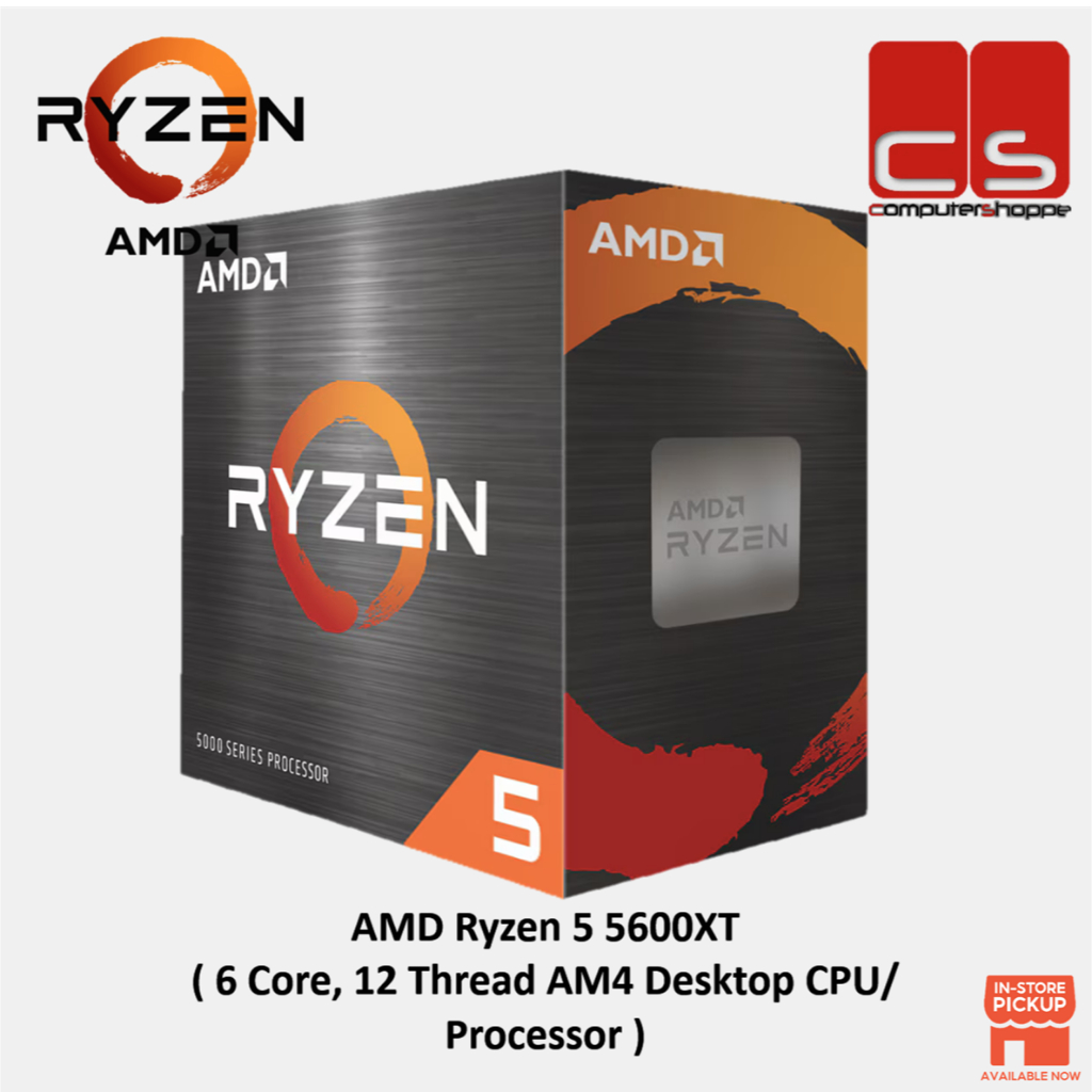 AMD Ryzen 5 5600X ( 6 Core, 12 Thread AM4 Desktop CPU/โปรเซสเซอร์)