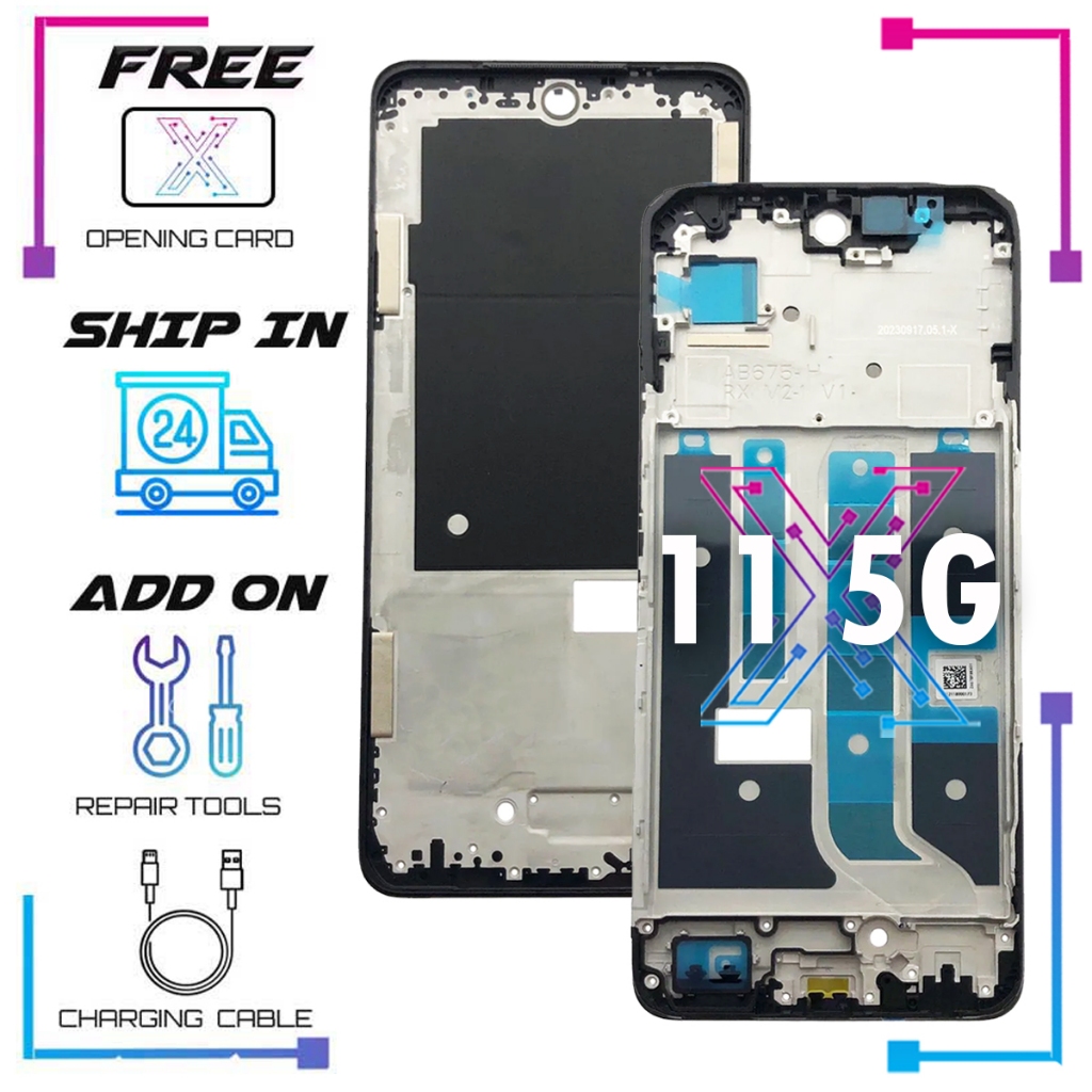 ตัวกรอบ Lcd ด้านหน้าสําหรับ Realme 11 5G RMX3780