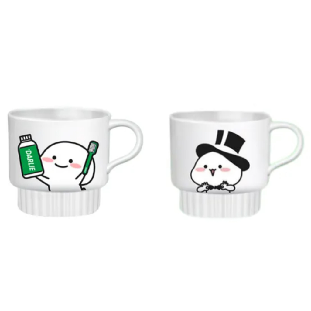 แก้ววางซ้อนกันได้ Darlie Quby (2 ชิ้น)