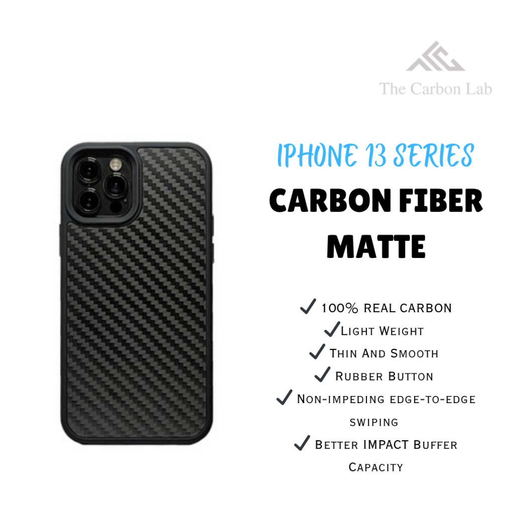 REAL CARBON (Matte) IPHONE 13/ 13PRO/13 PRO MAX PHONE CASE CARBON FIBER PHONE CASE