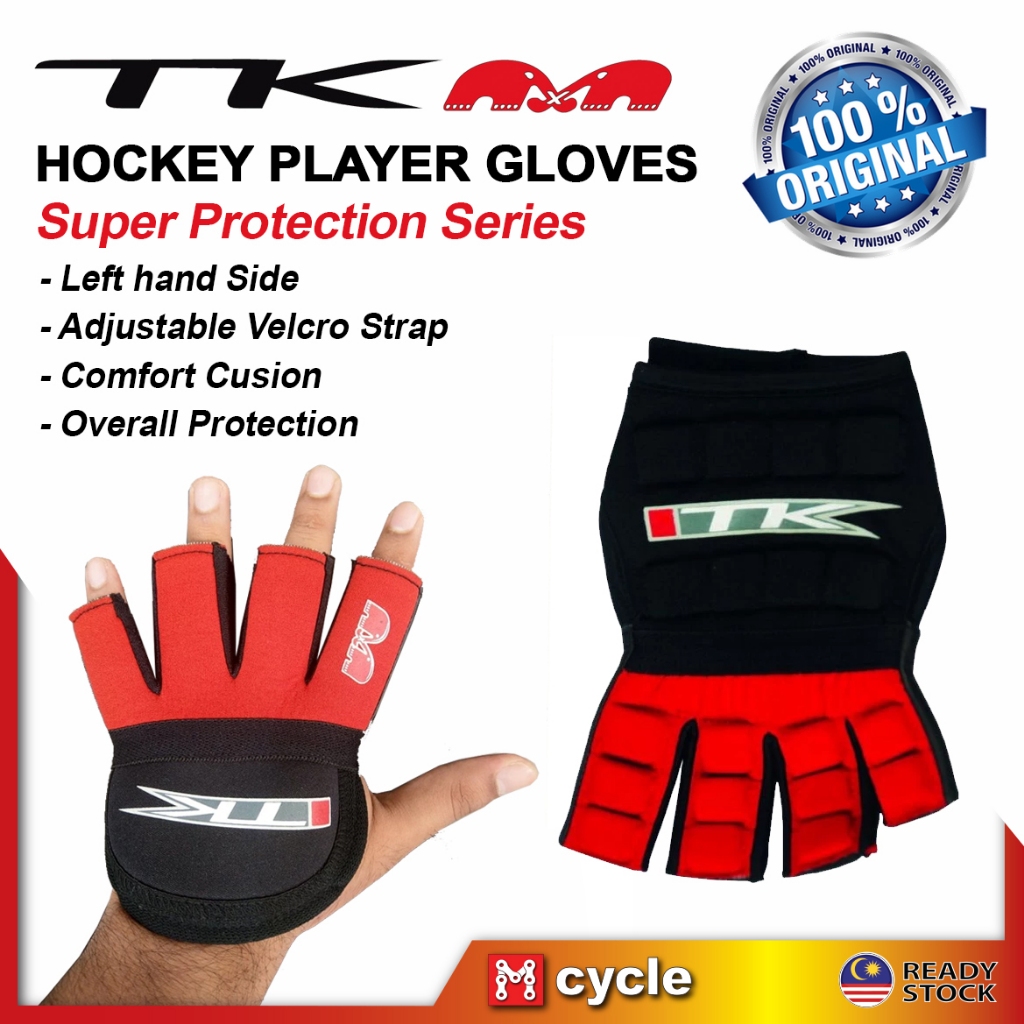TK Hockey Player Glove Super Protection Plus Ultralight Series ด้านซ้าย Hoki Sarung Tangan Kiri Play