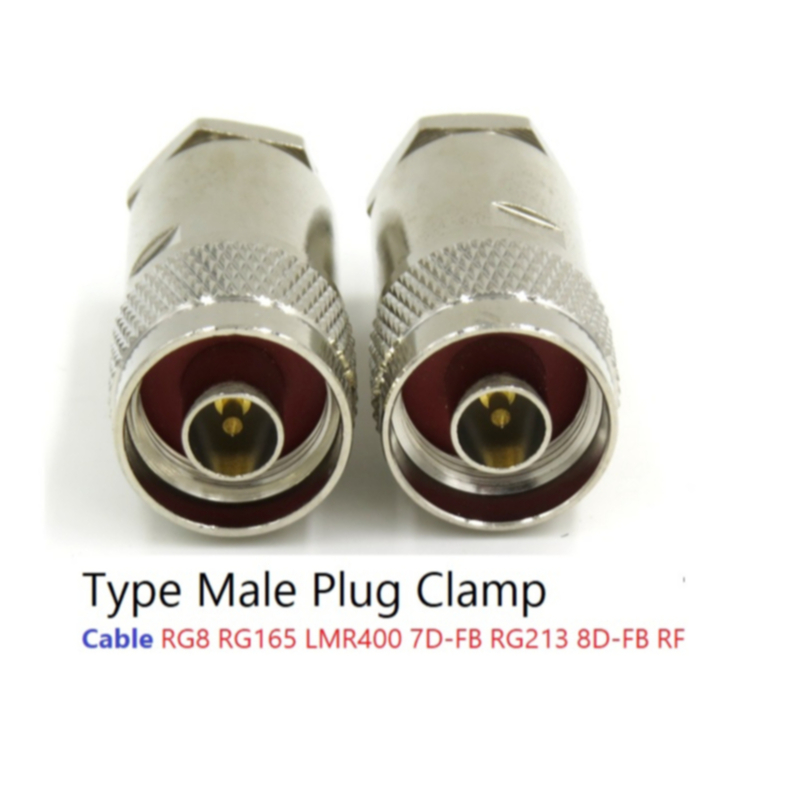 RF CONNECTOR N (7/3) ชายสําหรับ RG8 COAXIAL CABLE CLAMP TYPE LMR400 RG213 Rg214