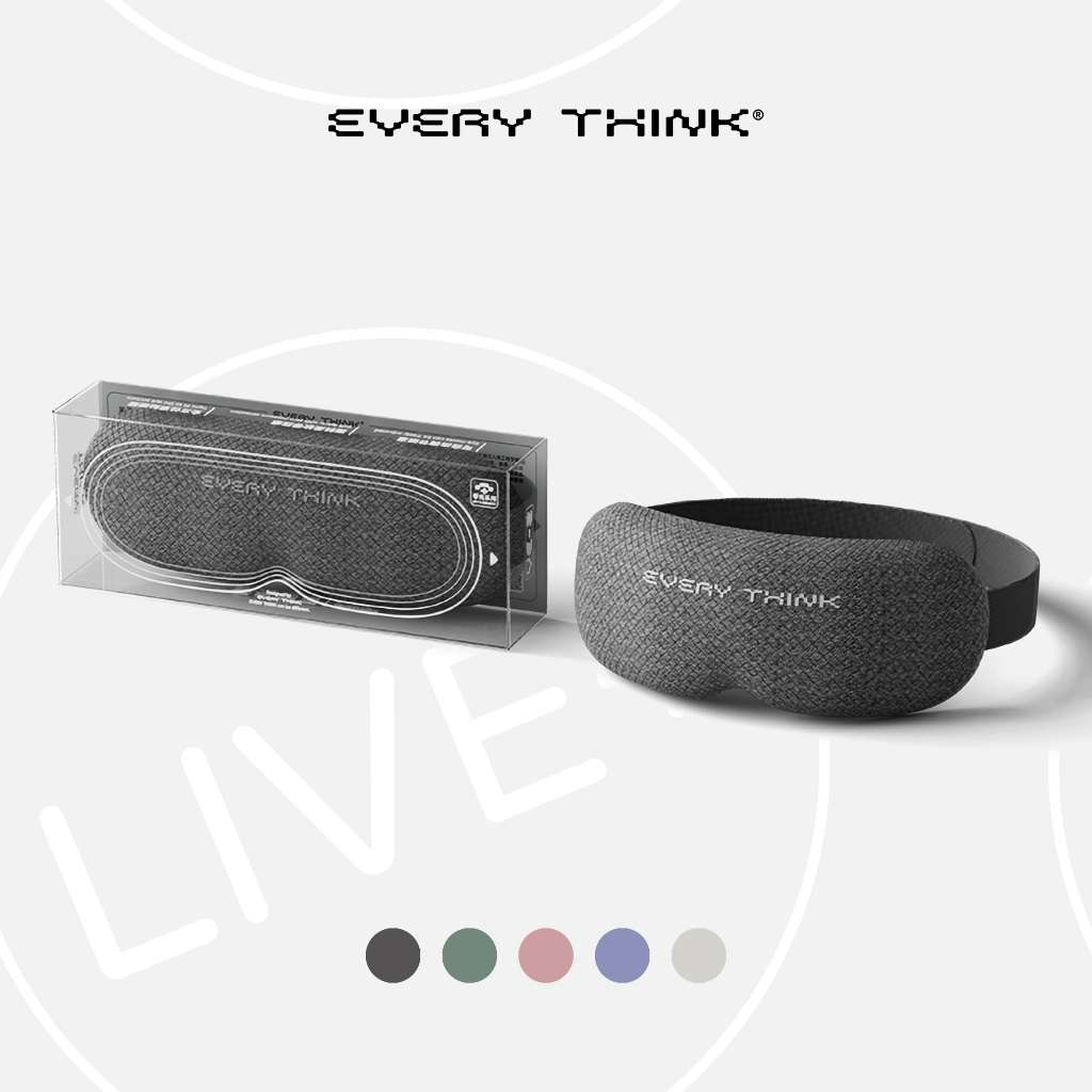 EVERYTHINK VE2 3D Blackout Sleep Mask, Gray | Blindfold Eye Cover Sleeping Penutup Mata Tidur 眼罩睡覺觉眠