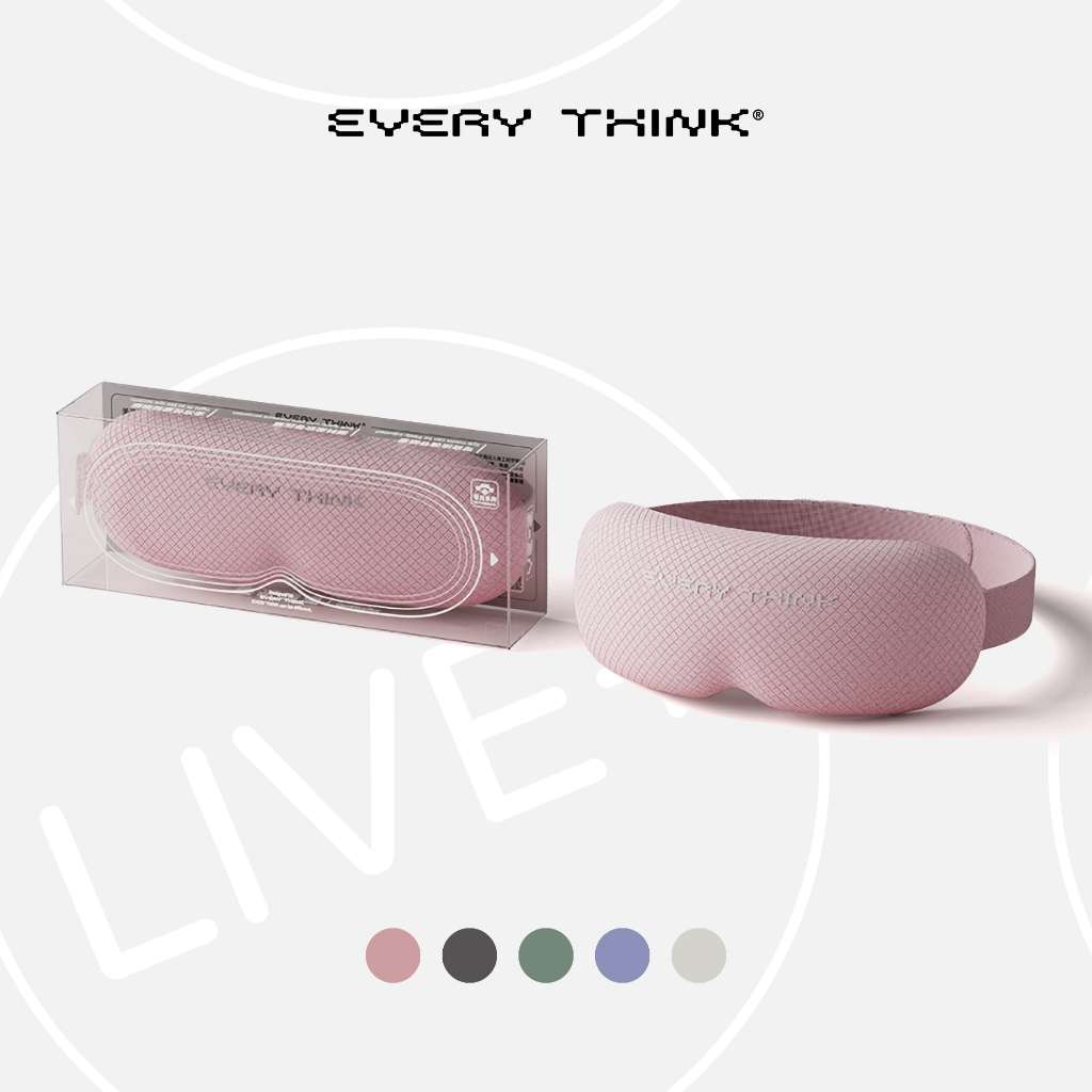 EVERYTHINK VE2 3D Blackout Sleep Mask, Pink | Eye Cover For Sleeping Penutup Mata Tidur 眼罩睡覺觉眠