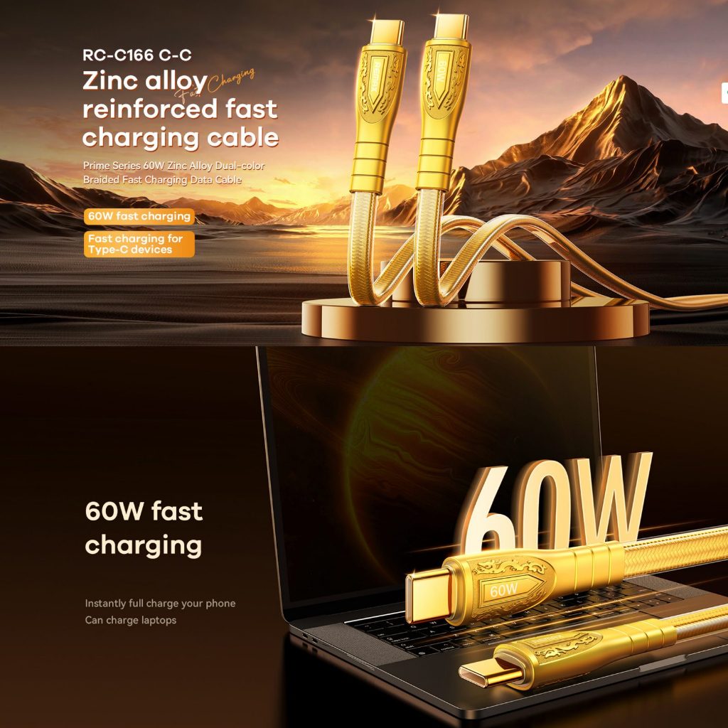 REMAX RC-C167/RC-C166 สายชาร์จเร็ว USB to Type C Port/CC CABLE 66W 1.2m. REMAX RCC167/RCC166 CABLE.