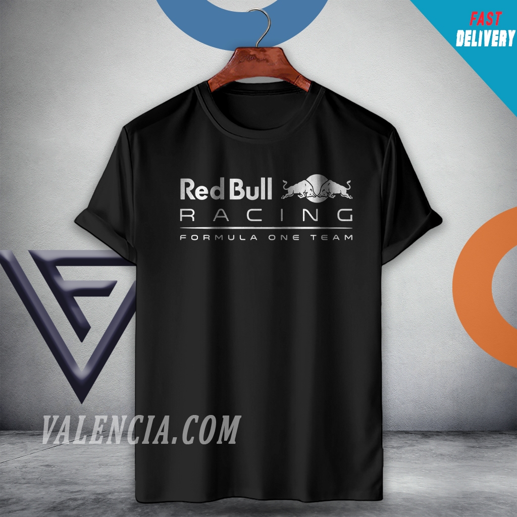 Red Bull racing ผ้าฝ้าย 100% Unisex Men T Shirt Team Shirt คอกลม