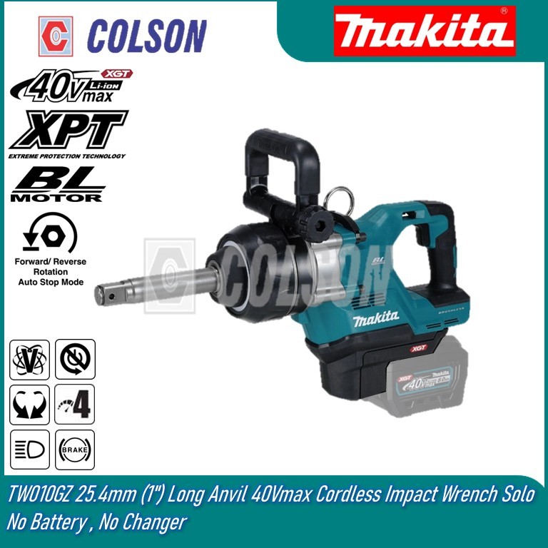 COLSON MAKITA TW010GZ 25.4mm (1") ประแจผลกระทบไร้สาย Anvil 40Vmax Solo