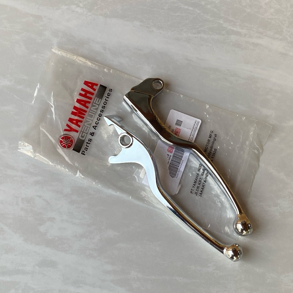 YAMAHA Y15ZR V1 V2 Y16ZR LC135 Y125ZR BRAKE & CLUTCH LEVER COMPLETE SET CHROME SILVER 2PV-H3922-00 /