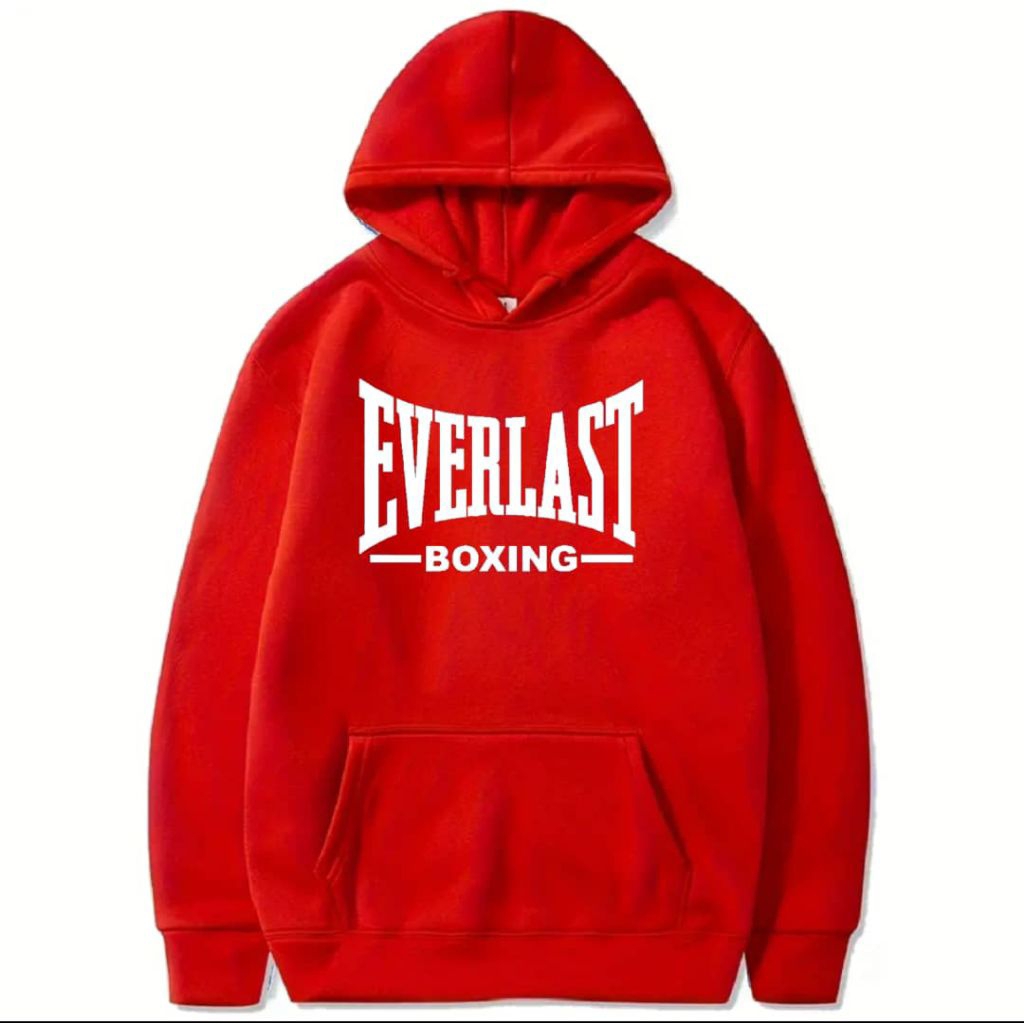 สินค้ามาใหม่ HOODIES EVERLST B0XING UNISEX ผ้าฝ้าย 100% S-5XL คุณภาพระดับพรีเมียม 250GSM