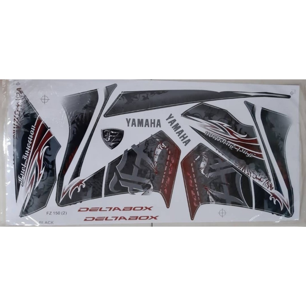 FZ150I V1 V2 BODY STRIPE 2 YAMAHA FZ150i V1 V2 ชุดปกสติ๊กเกอร์ (2)