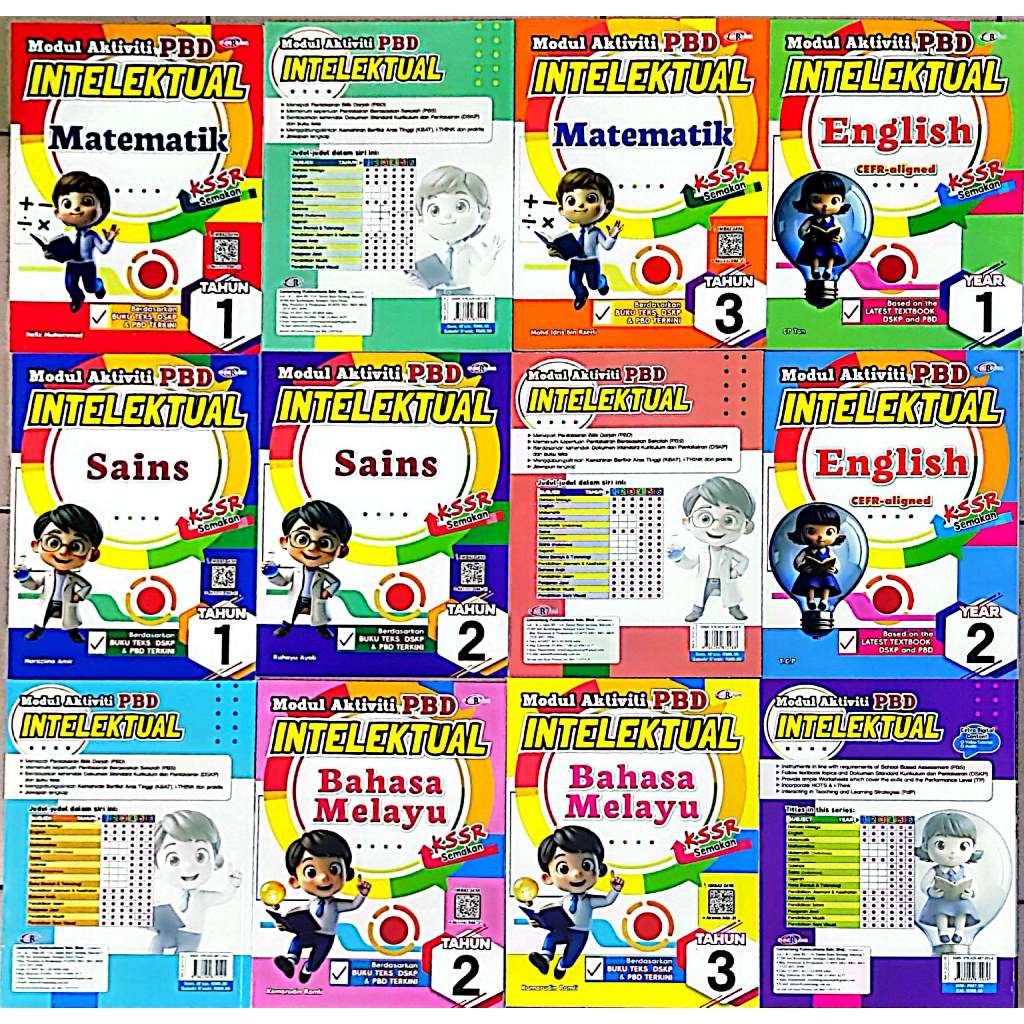 โมดูลกิจกรรม PBD . ทางปัญญา . BM/English/Matematic/Sains . ปี1-3 . KSSR . แจ่มใส . ฉัน 25