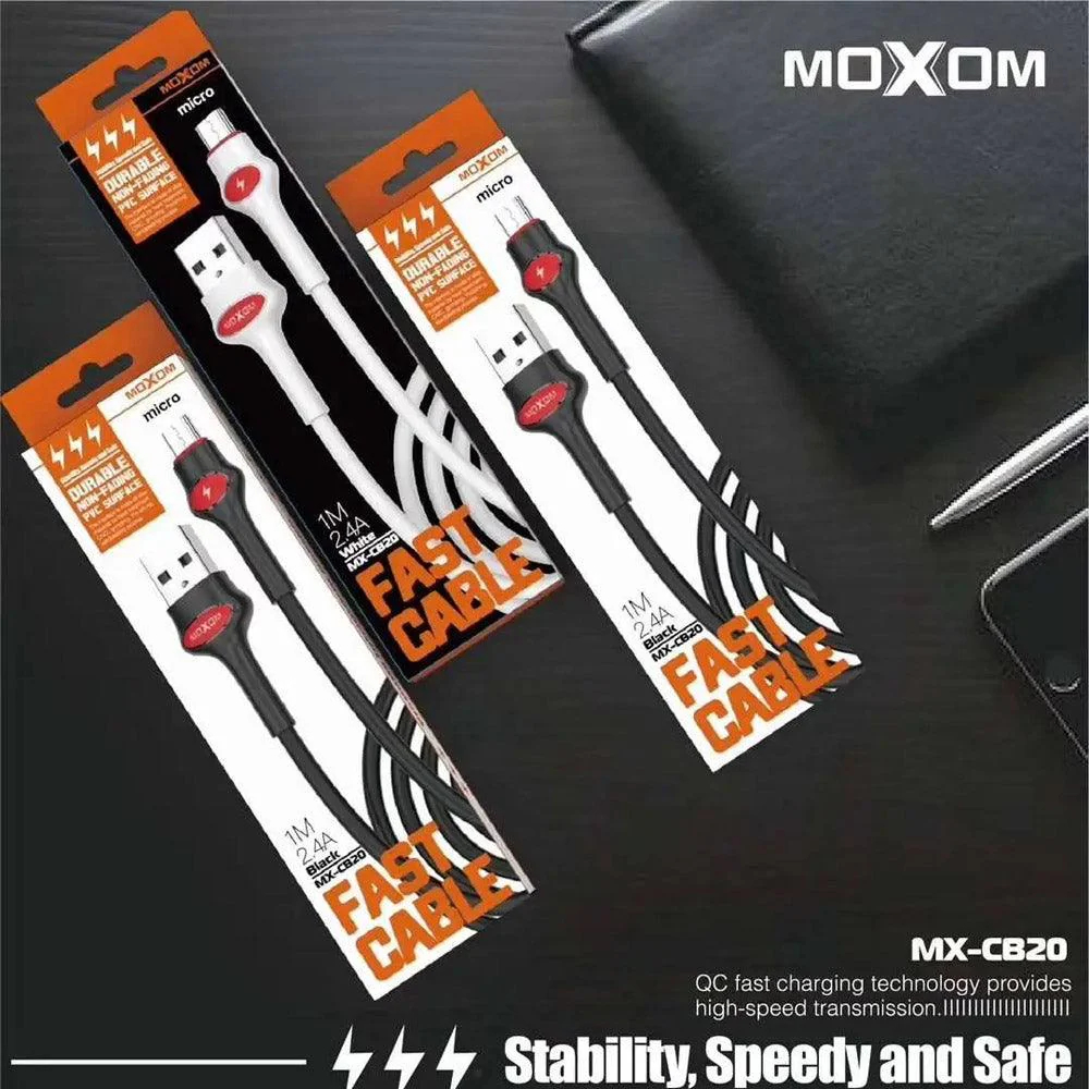 MOXOM MX-CB20 DATA CABLE QC 3.0 FAST CHARGING