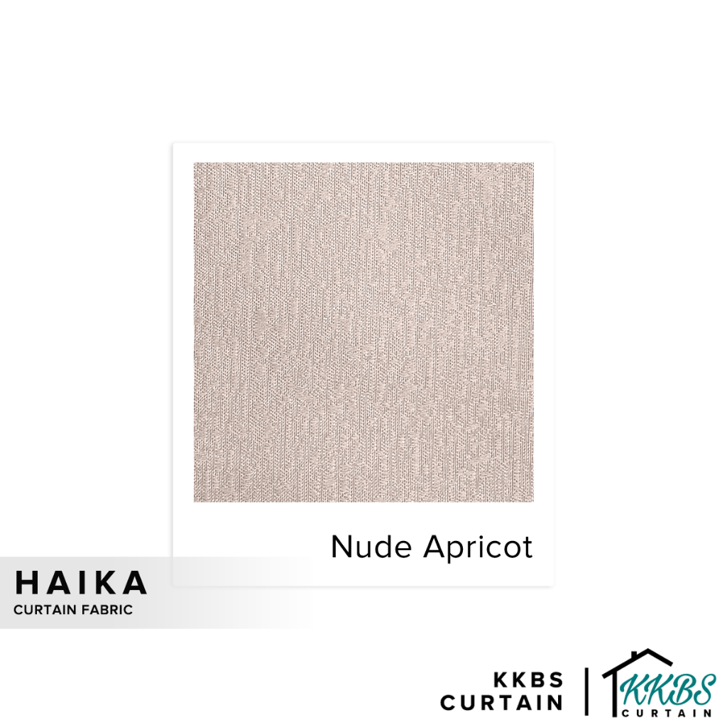 KKBS CURTAIN ผ้าผ้าม่าน Haika ตัดโดยเมตร - แอปริคอทนู้ด (126")