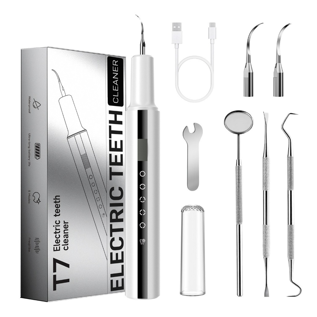 Plaque Remover for Teeth, Tartar Remover for Teeth Cleaning with 5 Adjustable Modes, Rechargeable