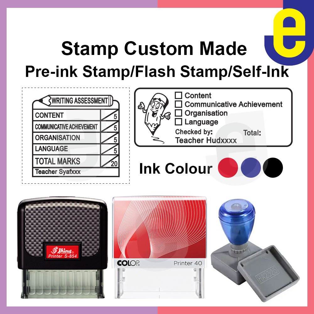 แสตมป์ ulsan / nlai menulis PE / Pre Ink Stamp (สั่งล่วงหน้า) -penilaianmenulisstamp - EJ