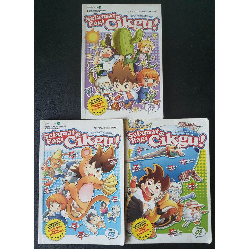 [PRELOVED] LITTLE INFO SERIES - HAPPY MORNING AND EVENING COMICS! ปริมาณ D02 - D07 GEMPK STARZ