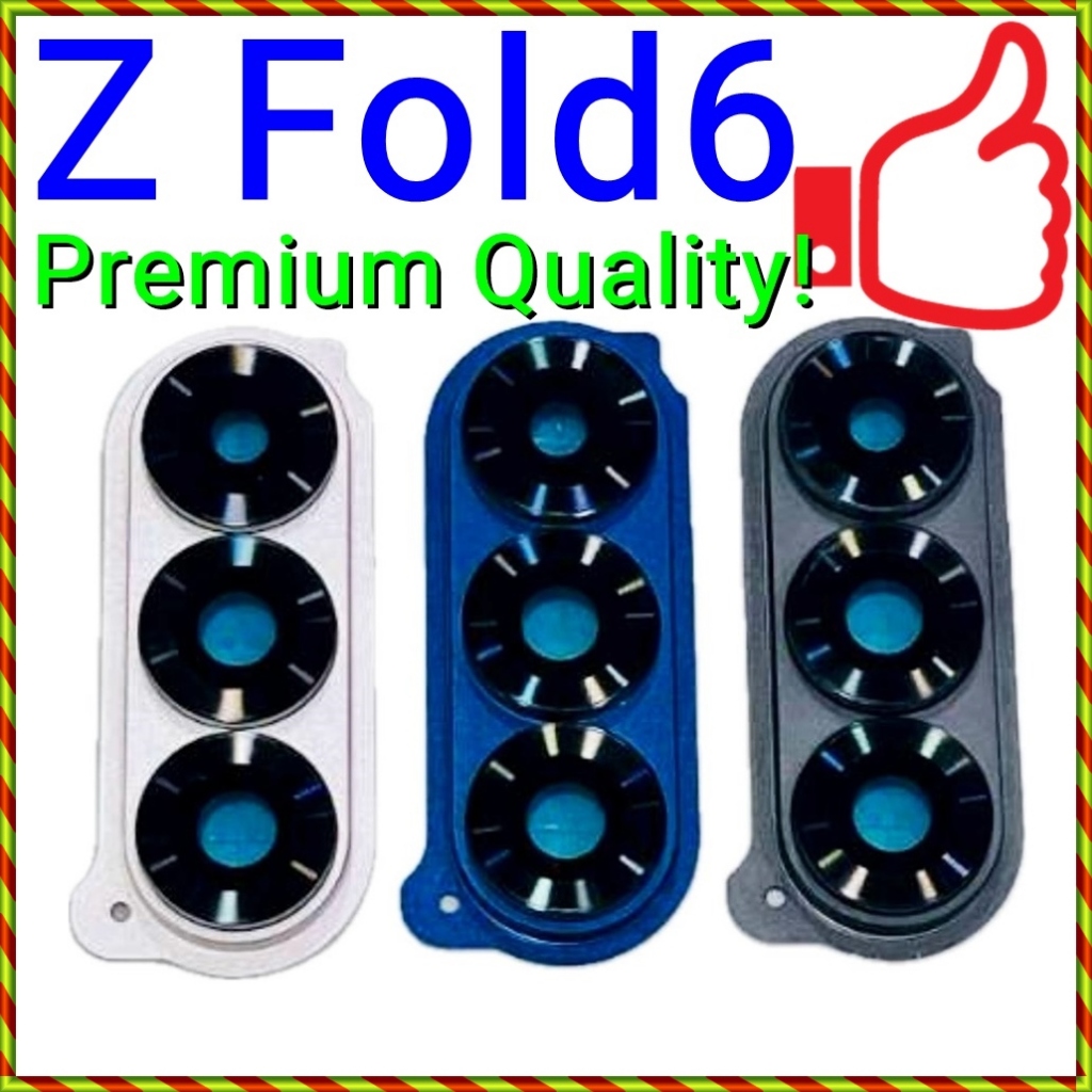 (เปลี่ยนกระจกแตก) ใหม่กรอบฝาครอบเลนส์กล้องหลัง SAM(SUNG) Galaxy Z Fold6 /Fold 6 /F956B F956U Grade