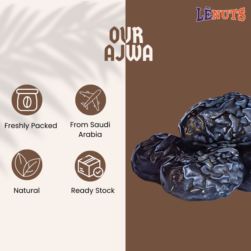 [SAUDI ARABIA DATES] Ajwa Dates | Kurma Ajwa | 沙地阿拉伯椰枣 Kurma Ajwa Dari Arab Saudi