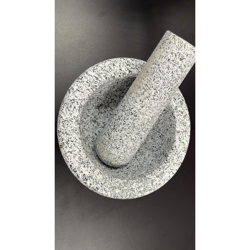 <BUBBLEWRAP PACKING> STONE MORTAR AND PESTLE / Lesung Batu/High Quality/ Lumbang Alu /Tumbuk Chilli 