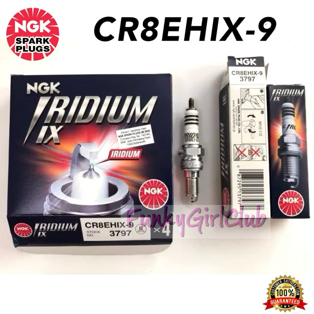 CR8EHIX-9 - CBR400 RT3 RT3S CB400 XDV 250 NITRO DAELIM DAYSTAR ROADWIN 125 - Iridium IX - NGK PLUG