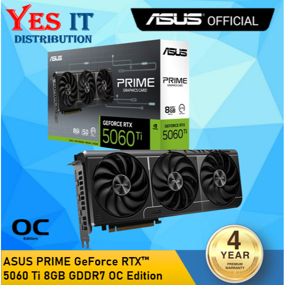 ASUS PRIME GeForce RTX5060 8GB GDDR7 OC / RTX5060 Ti 8GB GDDR7 OC / RTX5060TI OC 16GB