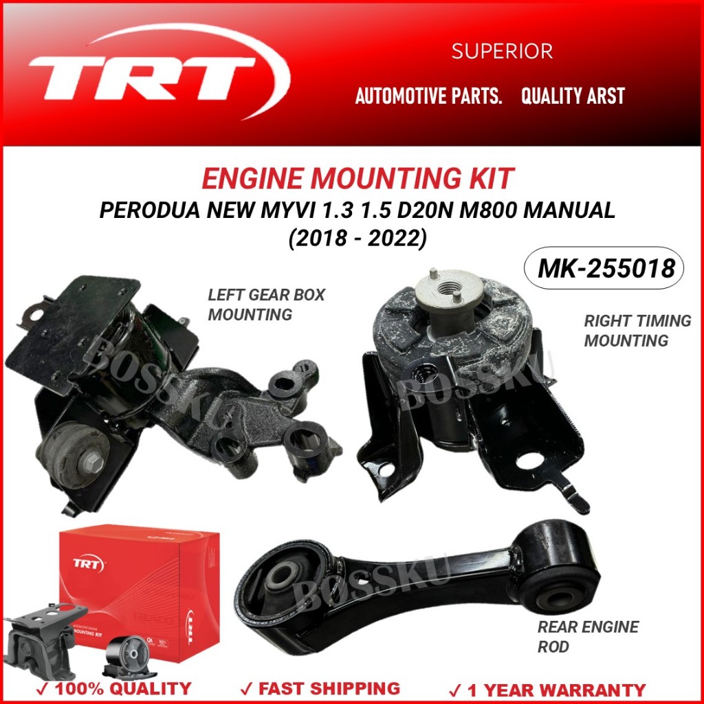 เครื่องยนต์แบรนด์RT - MK-255018 PERODUA MYVI (18"-21") D20N 1.3 M800 M804 1.3/M806 1.5L MANUAL
