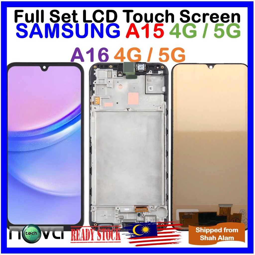 NGS ชุดหน้าจอสัมผัส LCD Fit สําหรับ SAMSUNG Galaxy A15 4G / A15 5G / A16 4G / A16 5G พร้อมเครื่องมือ