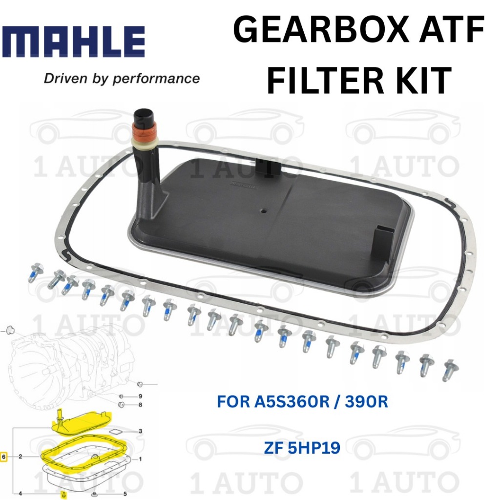 MAHLE GERMANY GEARBOX ATF ชุดกรอง AS360R 390R ZF 5HP19 BMW E46 E83 X3 E53 E39