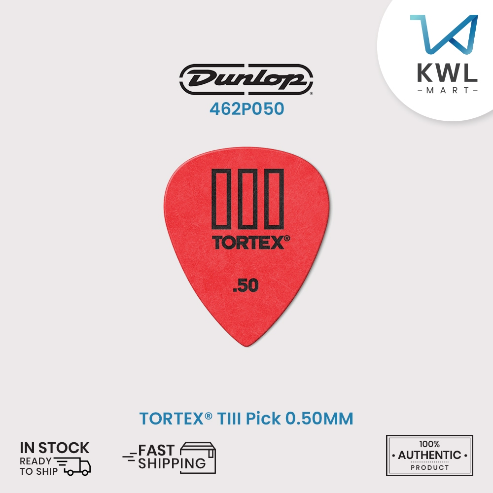 Jim Dunlop 462P TORTEX TIII Guitar Pick 0.5MM - 1.5MM (/ชิ้น)