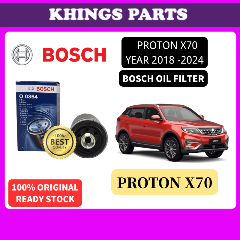 BOSCH กรองน้ํามันเครื่อง Proton X70 1.8 TGDi (NL3) 2018 - 2024 BOSCH