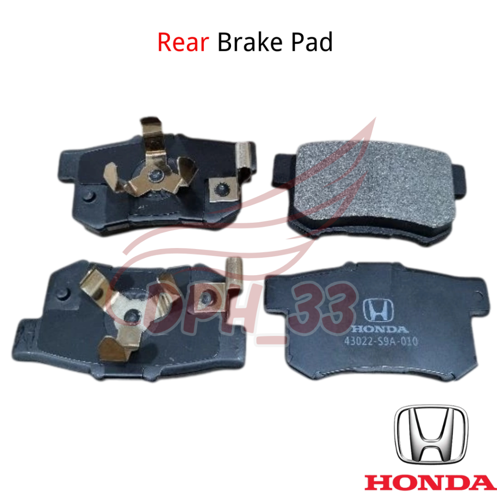 ผ้าเบรคหน้าและหลัง Honda OEM สําหรับ Honda CRV S9A SWA TOA (43022-S9A-010 / 45022-S9A-A01)
