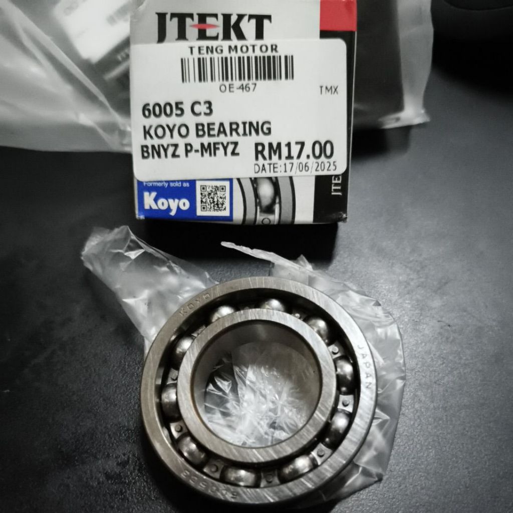 KOYO C3 BEARING SPOCKET SYM 185I SYM 185I SYM VF3I BEARING HUB 6005ZZ BEARING
