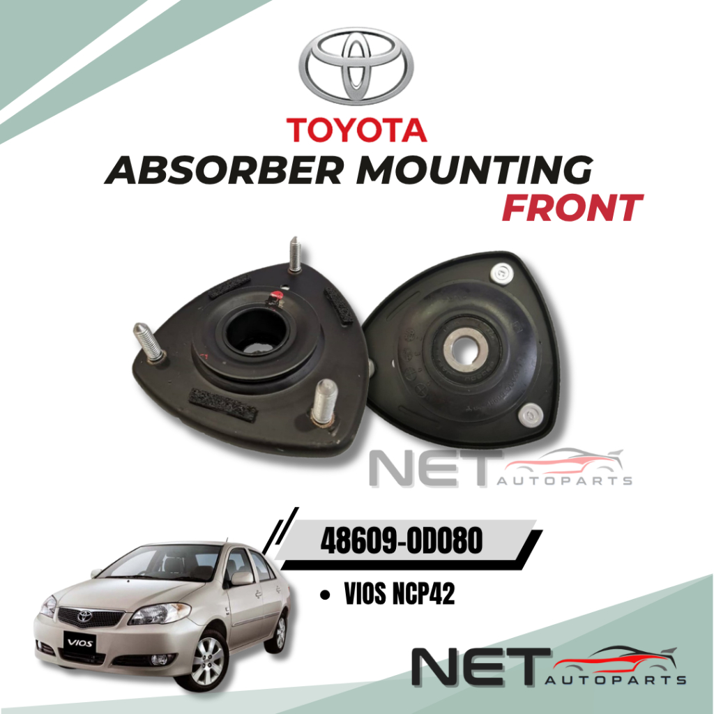 TOYOTA VIOS NCP42 ABSORBER MOUNTING FRONT (48609-0D080)