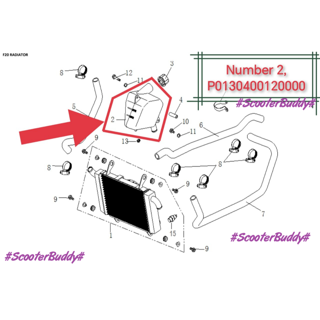 Wmoto RESERVE TANK (P0130400120000) ES250i