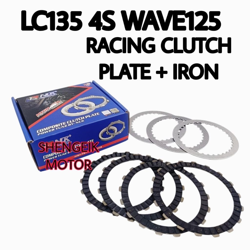 NLK CLUTCH LC135 WAVE125 RACING CLUTCH+IRON PLATE NLK CLUTCH LC135 CLUTCH