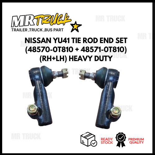 Nissan UD YU41 ชุดปลายก้านผูก (48570-0T810 + 4857-0T810)(RH+LH)(1SET PRICE)- Heavy Duty