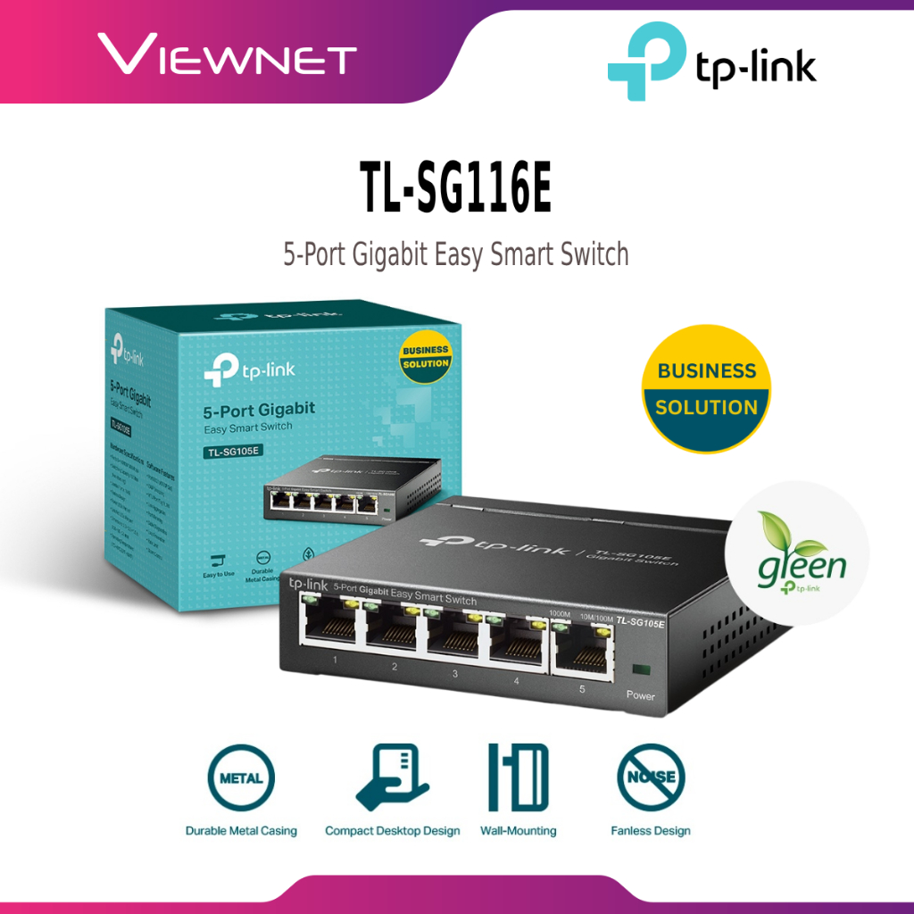 TP-LINK TL-SG105E 5-PORT / TL-SG108E 8-PORT / TL-SG116E 16-PORT GIGABIT EASY SMART SWITCH/ GIGABIT U