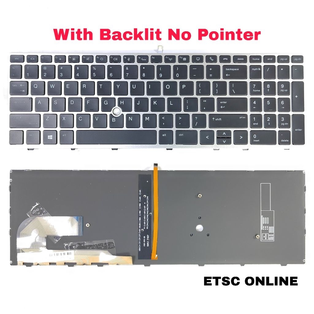 แป้นพิมพ์ใหม่สําหรับ Hp Elitebook 850 G5 850 G6 855 G5 750 G5 755 G5 Zbook 15u G5 Backlit คีย์บอร์ด