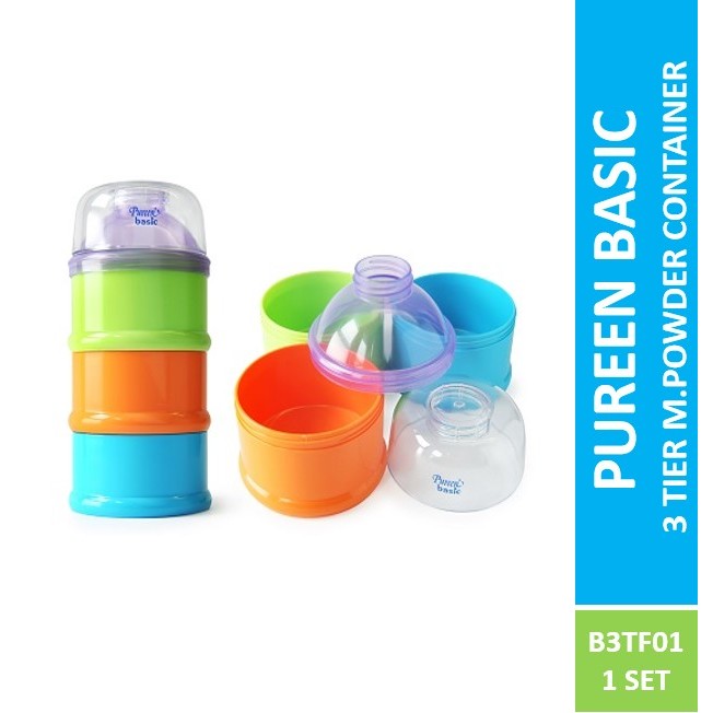 PUREEN BASIC 3 TIER M.POWDER CONTAINER B3TF01 (สีสุ่ม)